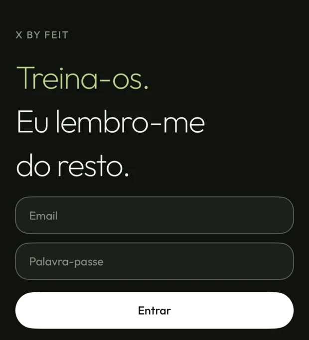 The X sign-in screen, on an iPhone